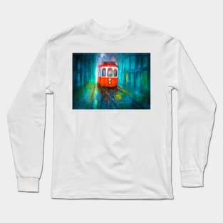 Rainy Trolley Long Sleeve T-Shirt